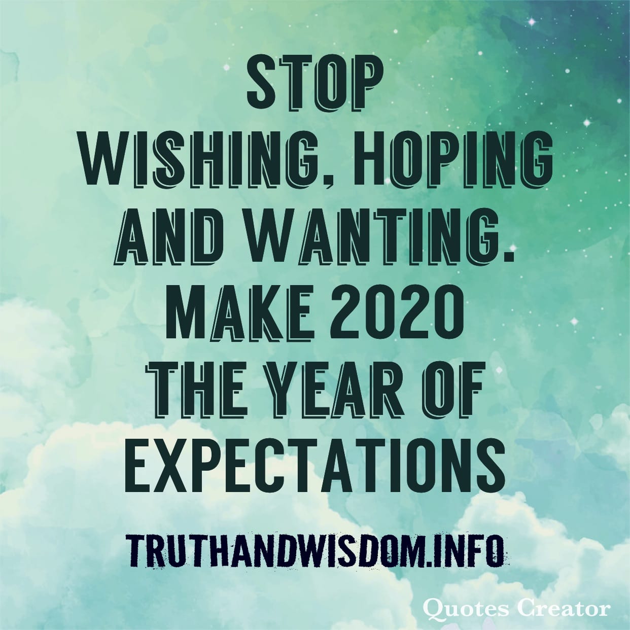 HNY!!! Be EXPECTANT in 2020